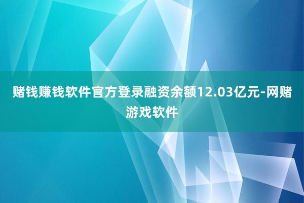 赌钱赚钱软件官方登录融资余额12.03亿元-网赌游戏软件